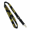 Black Polyester Lanyards 1/2" (12 mm) Wide